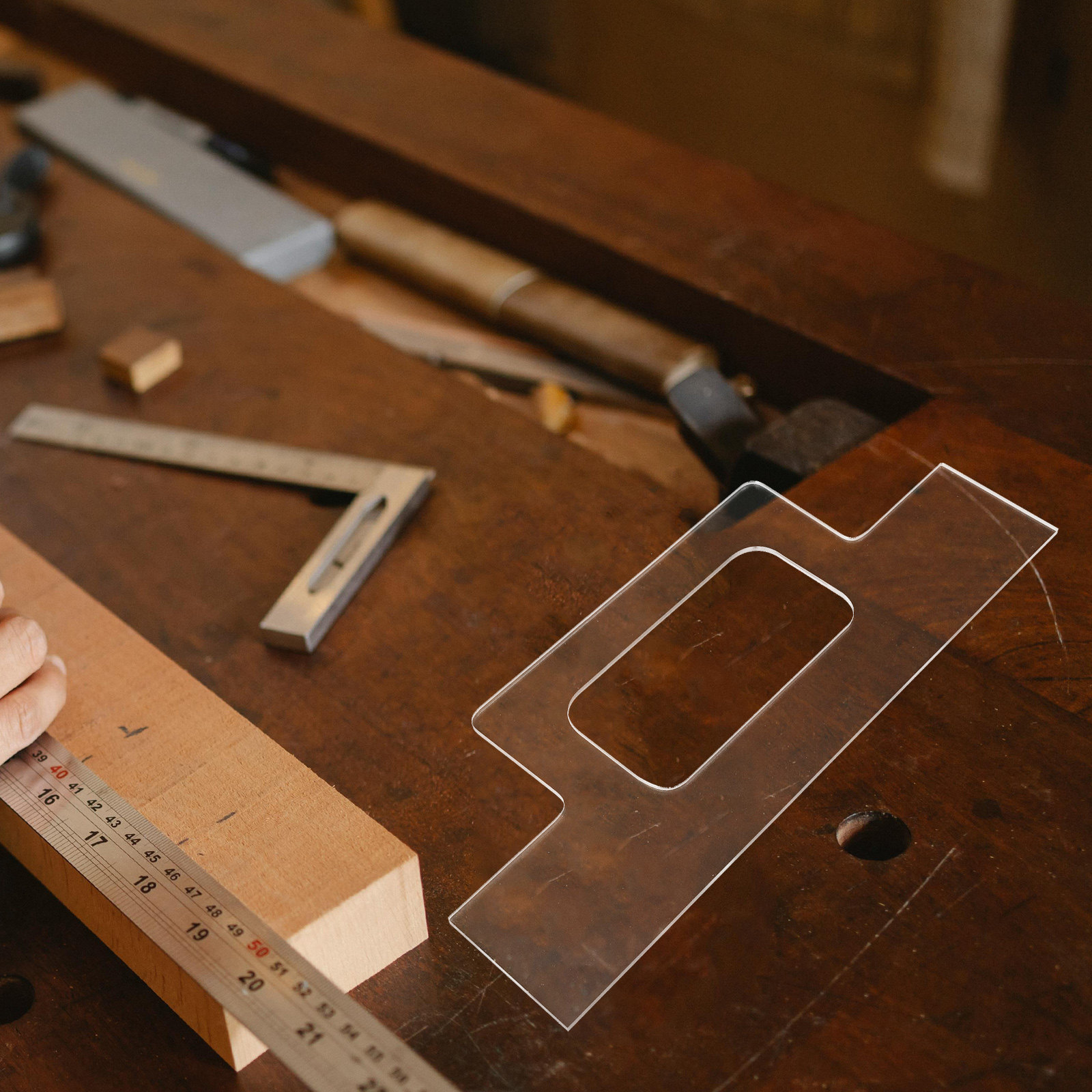 Woodworking Kitchen Projects - Gabarito de Acrílico Transparente para Corte