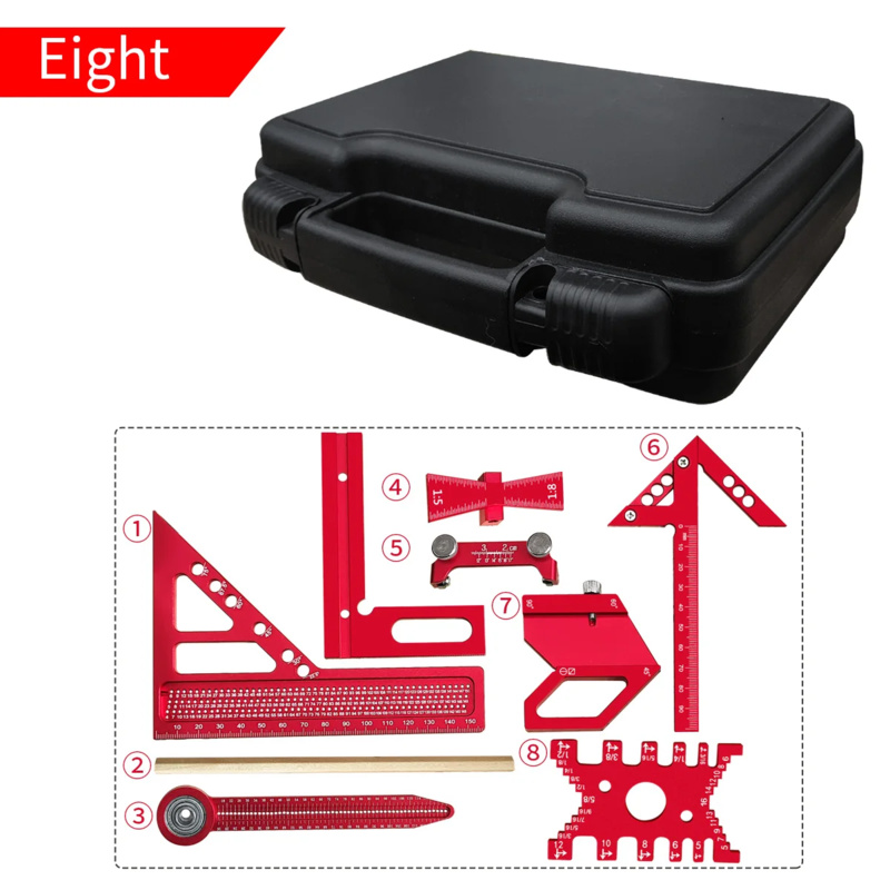 Woodworking Plans Free - Kit quadrado de alumínio para carpintaria,