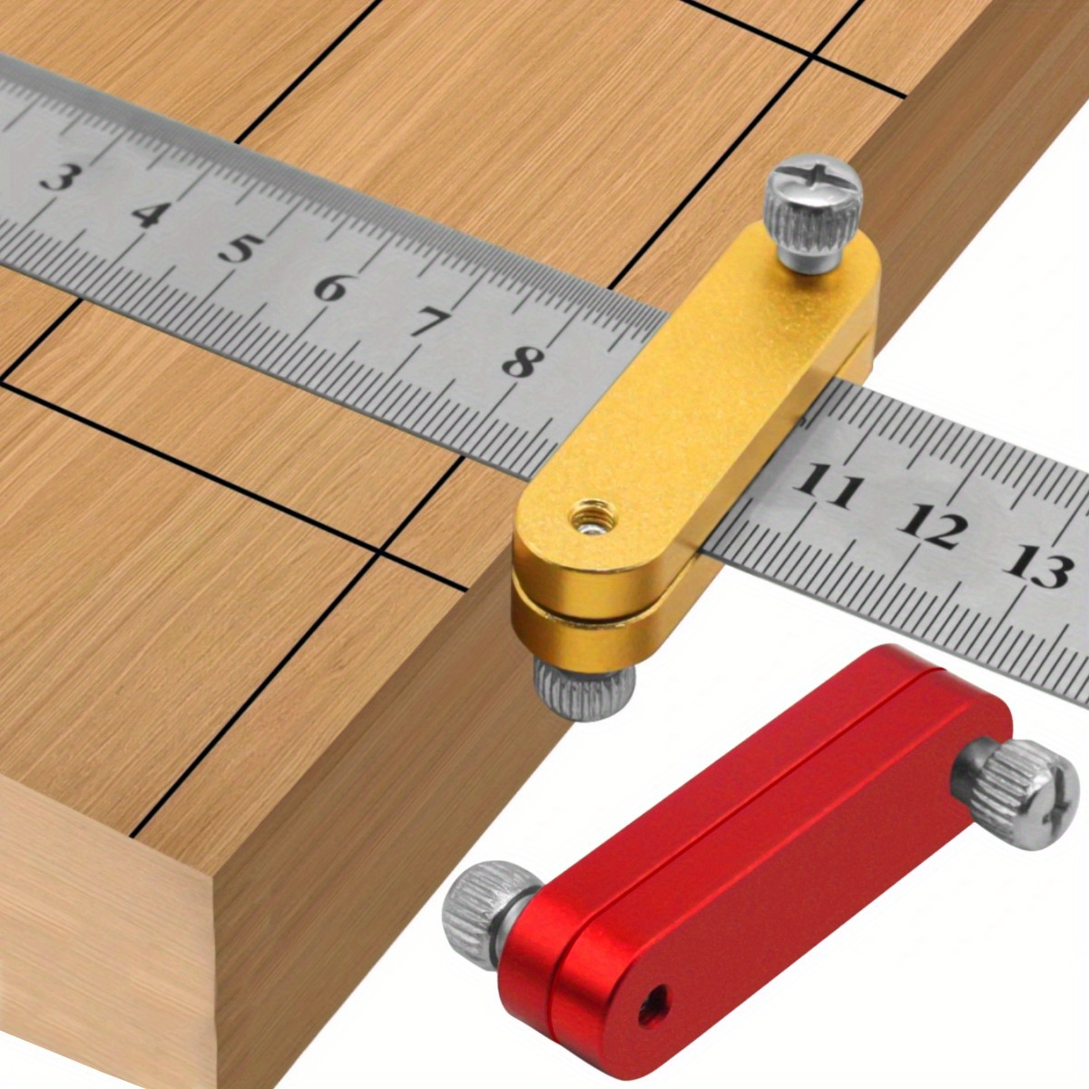 Woodworking Classes - Bloco de posicionamento de régua, limite