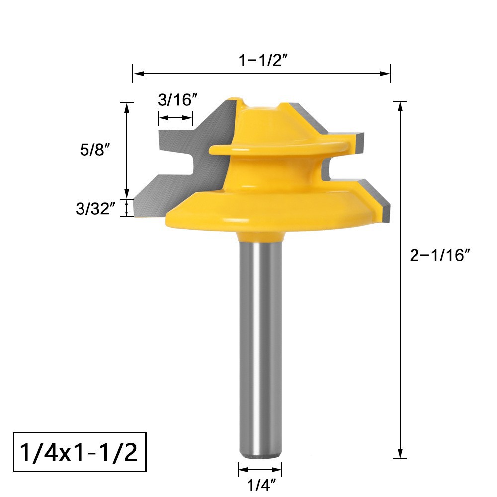 Fresa de Encaixe de 45 Graus c - Woodworking Quote avaliação e preço