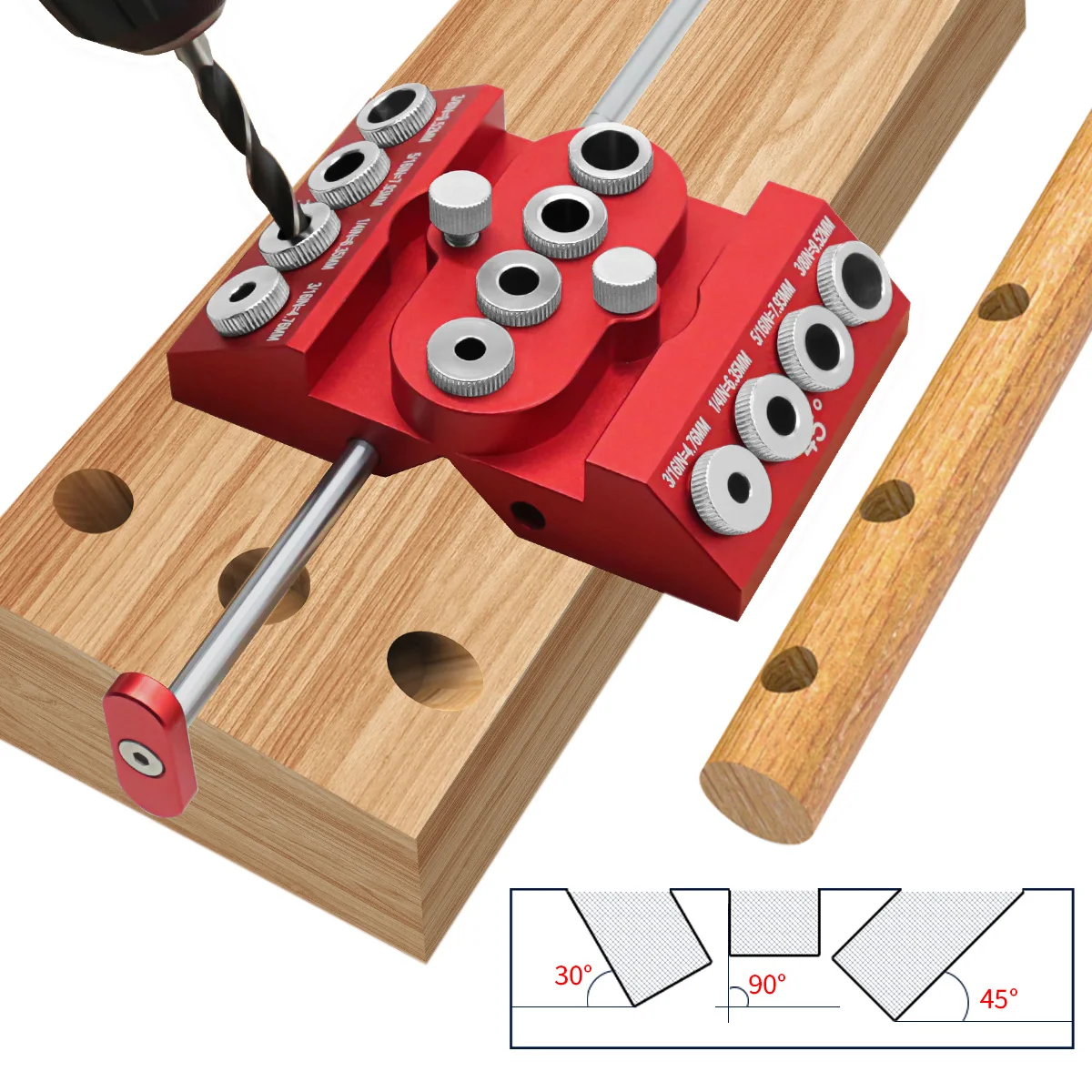 Grau de liga angular Drill Hol - Woodworking Hacks avaliação e preço