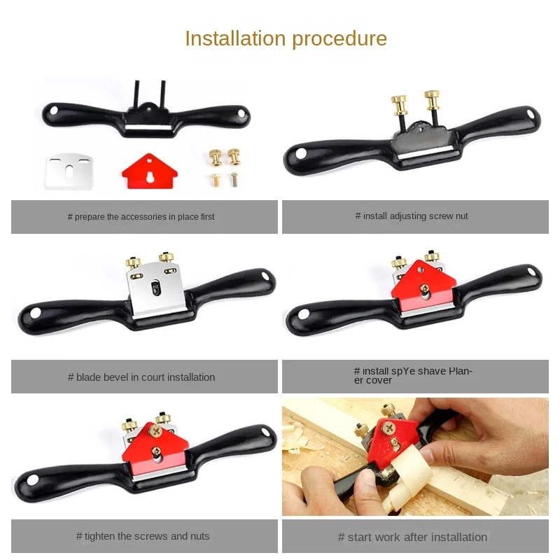 Plaina manual ajustável com ba - Drawknife Blade avaliação e preço